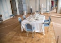 The Italian Salon or Dining room inside Rundale palace, Latvia
